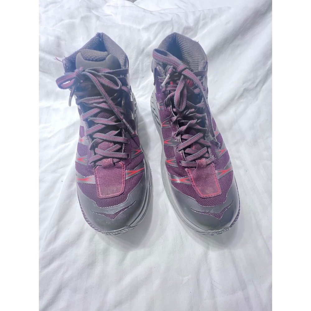 Hoka One One Speedgoat Mid WP Purple Pink Trail Running Hiking Boots Womens 7